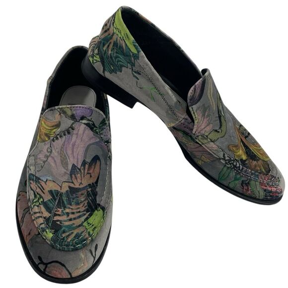 Rag & Bone Alix Velvet Convertible Mules Size EU 37 Floral Loafers - Picture 3 of 12